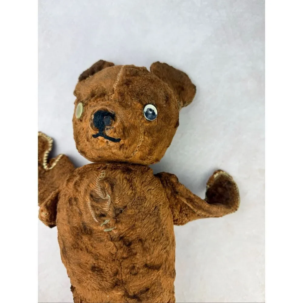 Vintage Antique Teddy Bear Well Loved Moving Limbs